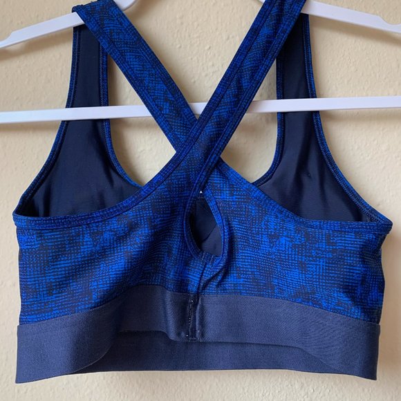 Under Armour Blue Compression Sports Bra Small - Picture 3 of 4